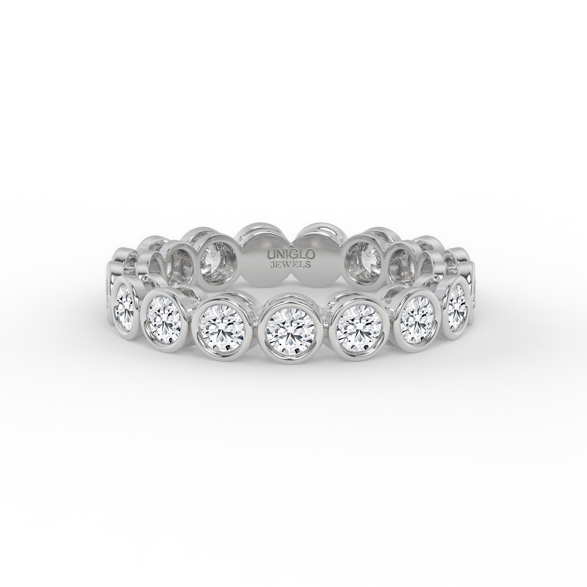 Dream Round Bezel Diamond Eternity Ring