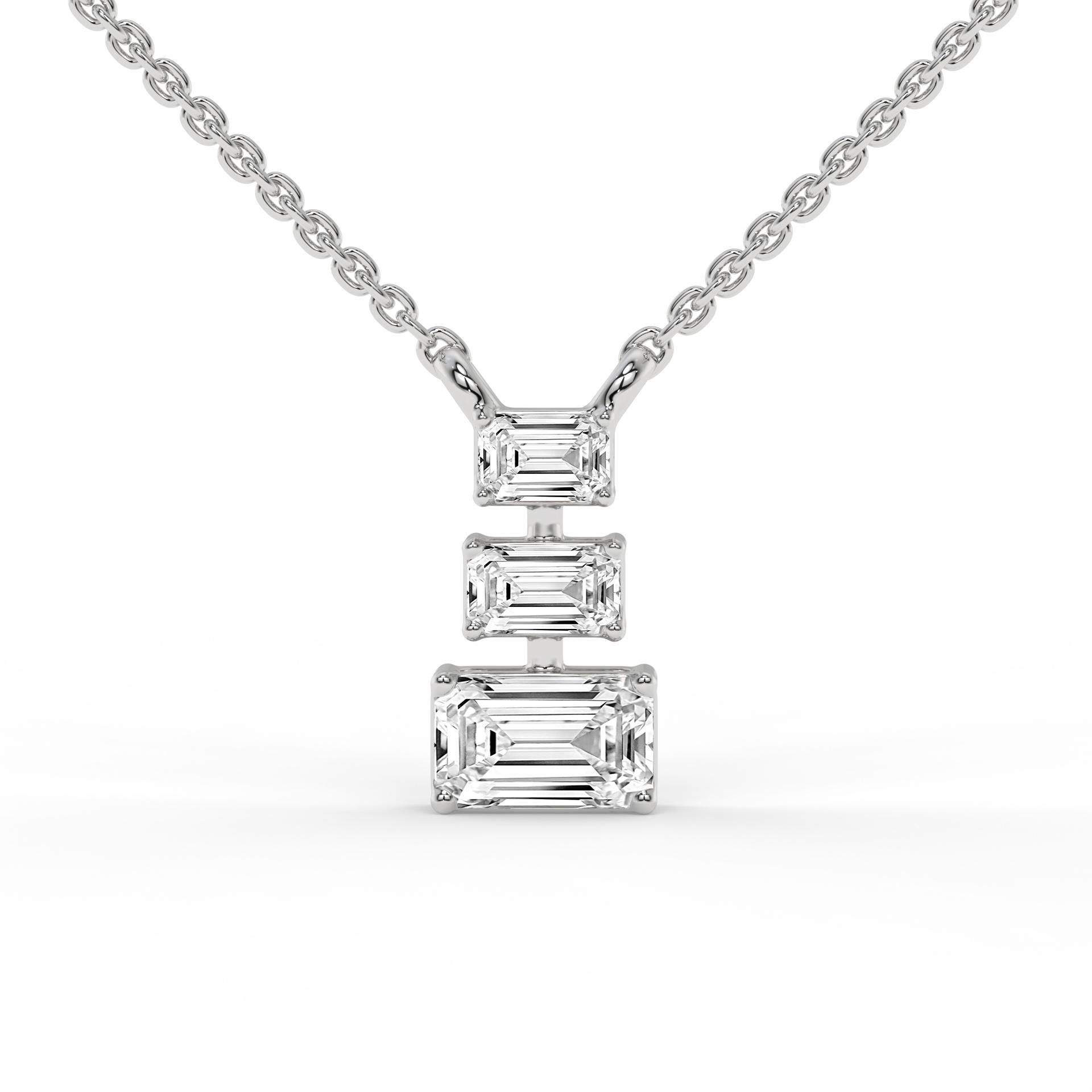 Harmony Emerald Diamond Fashion Necklace