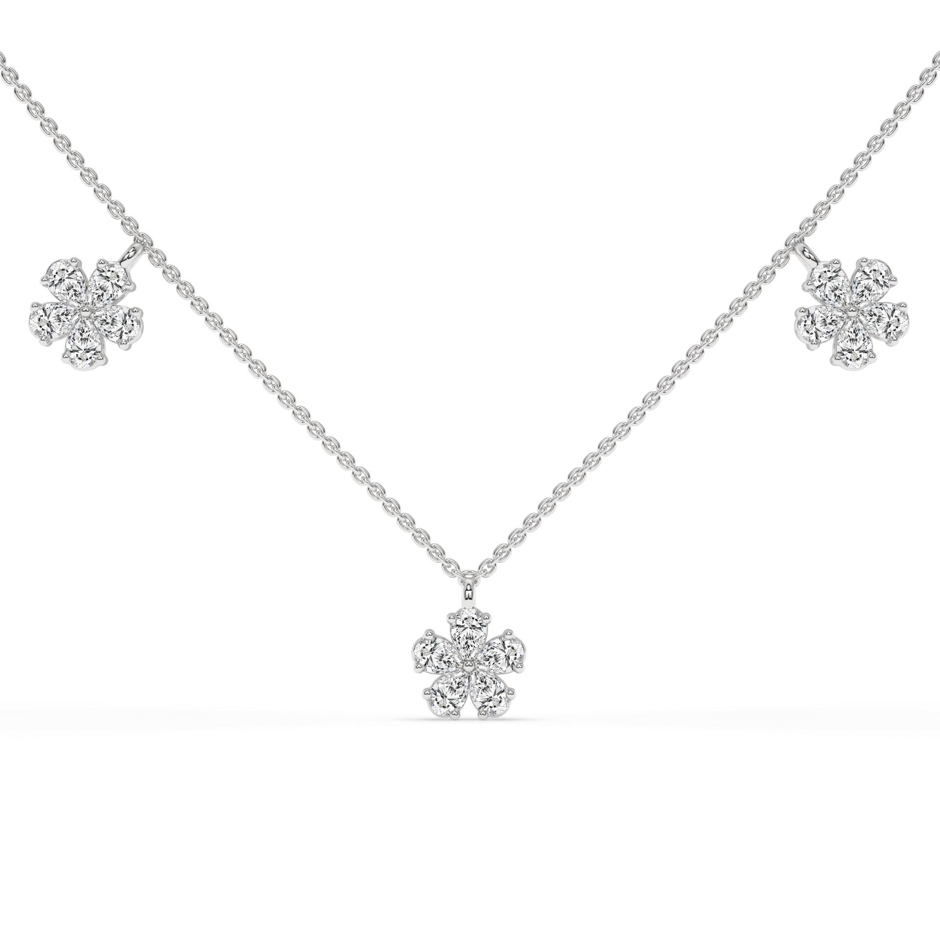 Elara Pear Diamond Fashion Necklace