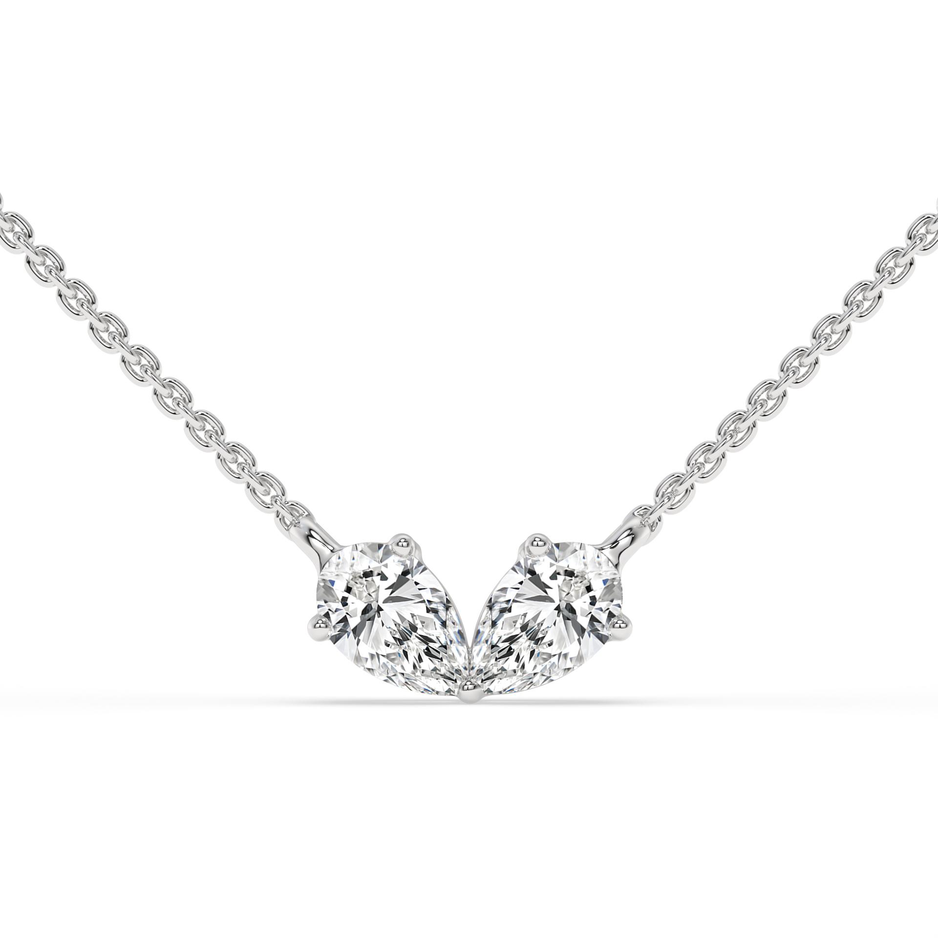 Everly Pear Diamond Fashion Necklace