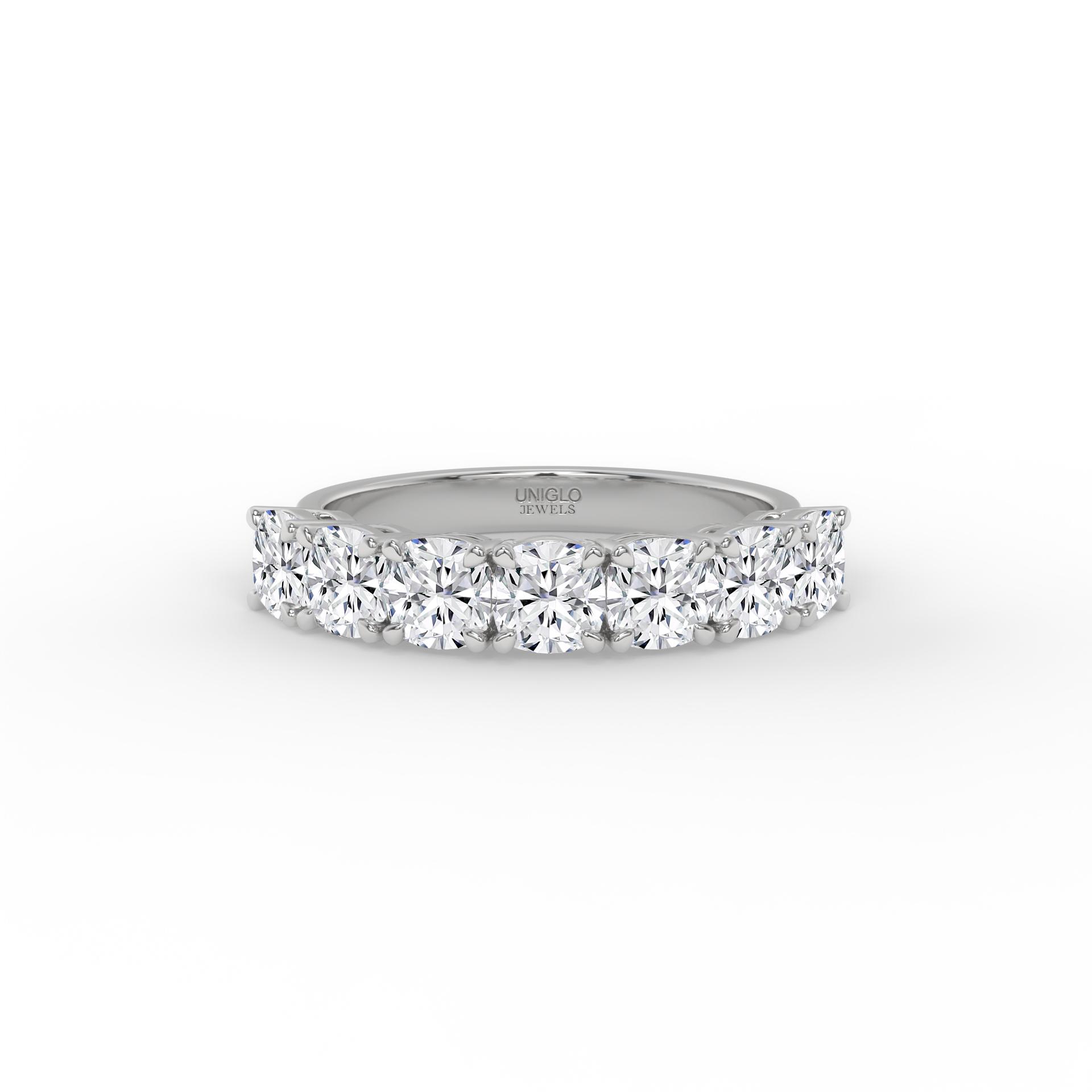 Belen Cushion Diamond Anniversary Band
