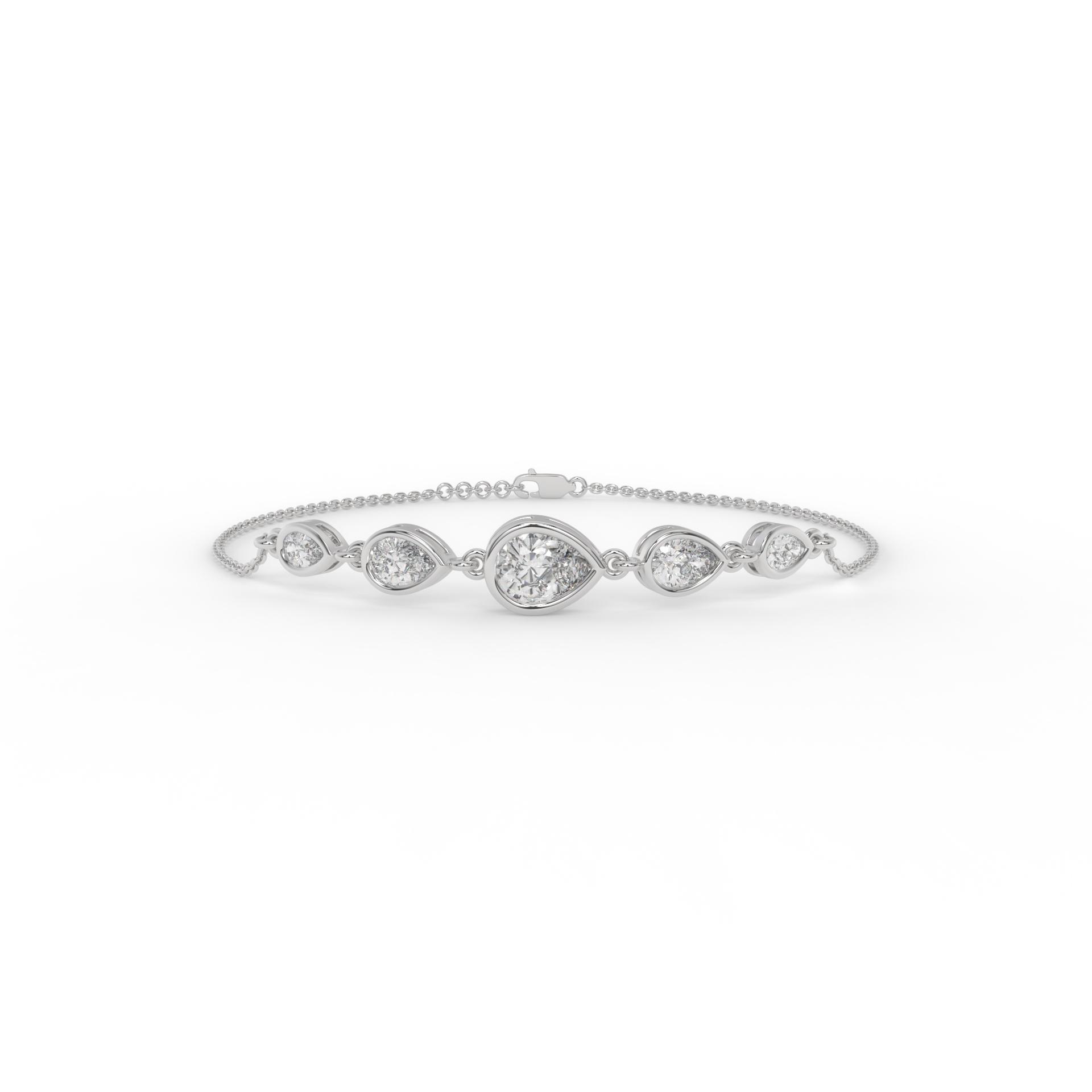 Mia Five Stone Pear Fashion Bracelet