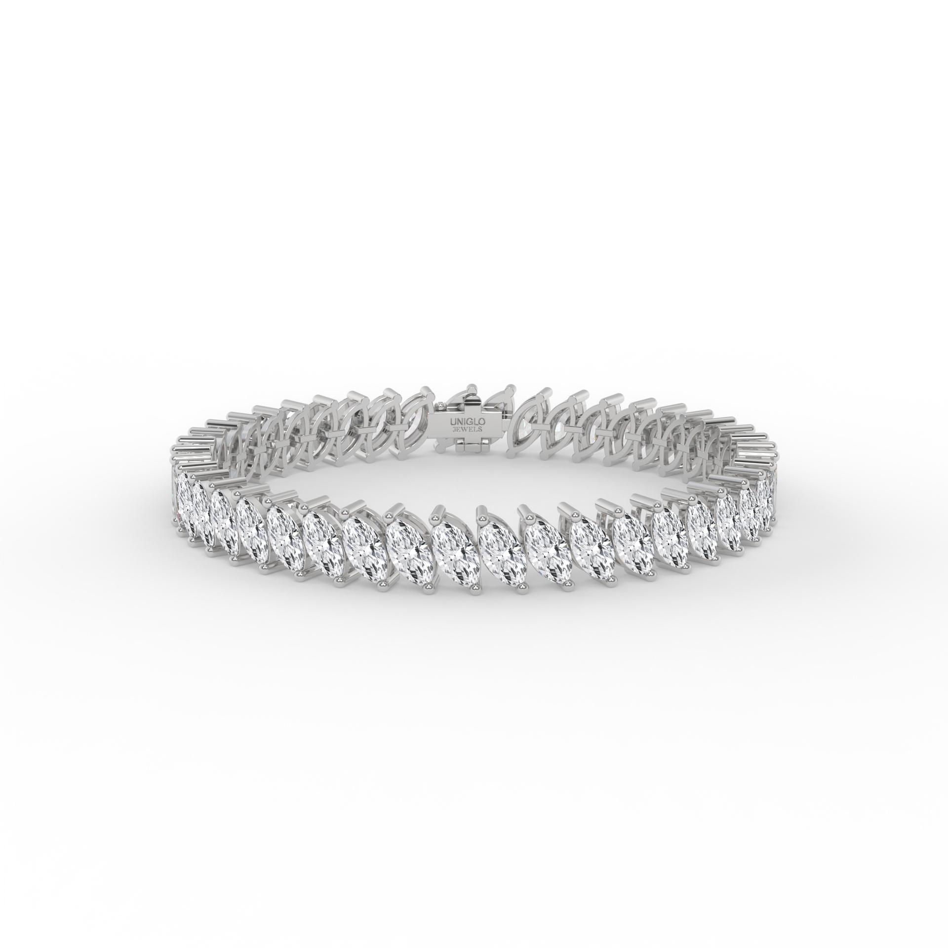 Calvina Marquise Diamond Tennis Bracelet