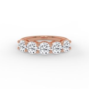 Elowyn Round Diamond Anniversary Band