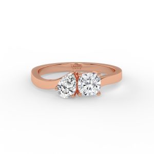 Cecelia Two Stone Cushion and Pear Toi et Moi Grown Diamond Ring?