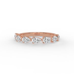 Estrella Pear Diamond Anniversary Band