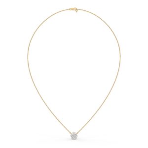 Heart Bloom Diamond Fashion Necklace