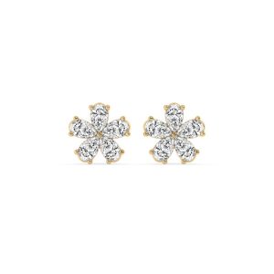 Daisy Flower Fashion Diamond Stud Earrings