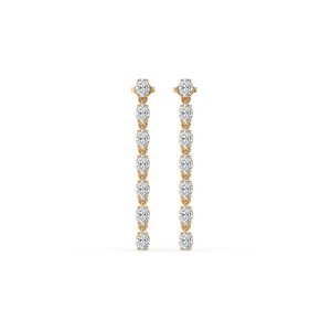 Digitalis Fashion Flower Diamond Dangle Earring