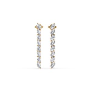 Delphinium Flower Fashion Diamond Dangle Earring