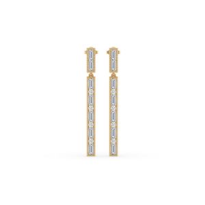 Hyacinth Flower Fashion Dangle Diamond Earrings