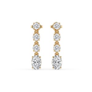 Elysium Flower Fashion Diamond Stud Earrings