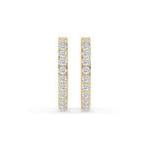 Emerson Round Diamond Hoop Earrings