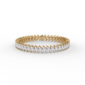 Calvina Marquise Diamond Tennis Bracelet