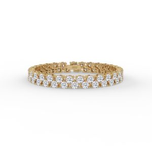Isidora Round Double Row Diamond Tennis Bracelet