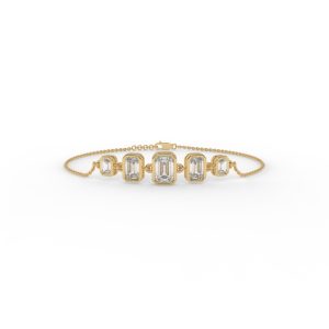 Daisy Five Stone Emerald Fashion Bracelet
