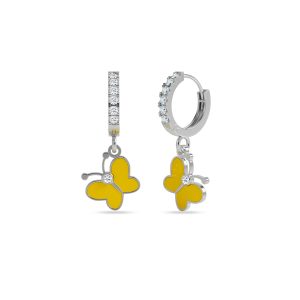 Butterfly Hoop Earrings