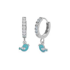 Bird Hoop Earrings