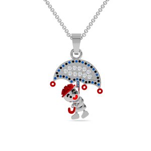 Clown Pendant Necklace