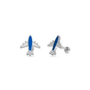 Aeroplane Stud Earrings