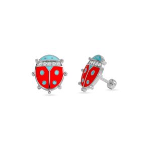 Ladybug Stud Earrings